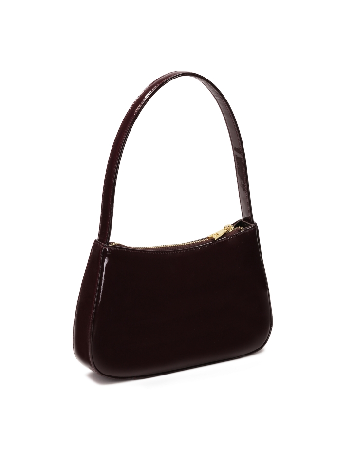 Kis lakk táska bordó színben TILDA MINI