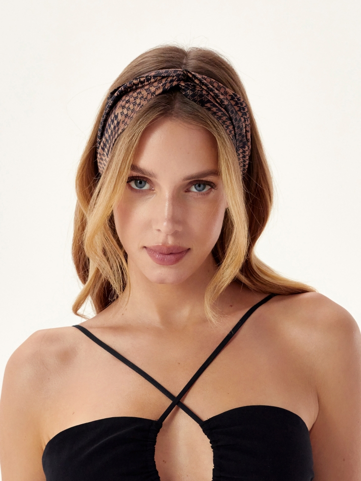 Szürke fejpánt KAZAR monogramokkal GENEVA