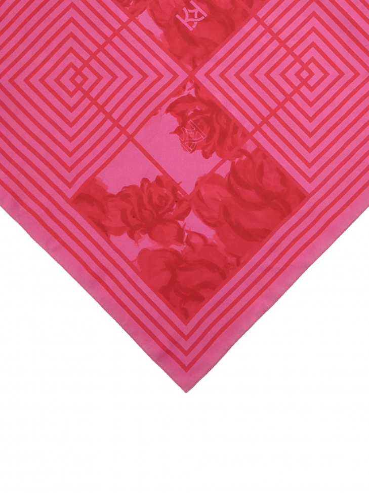 Exkluzív selyem sál virágmintával SEYNA S