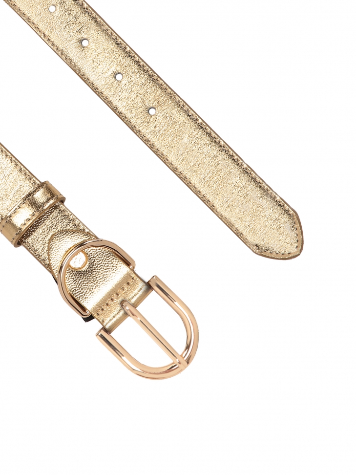 Arany sima bőr öv  COOKIE