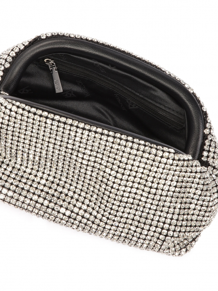 Fényes kézitáska cirkonokkal borítva GLOW