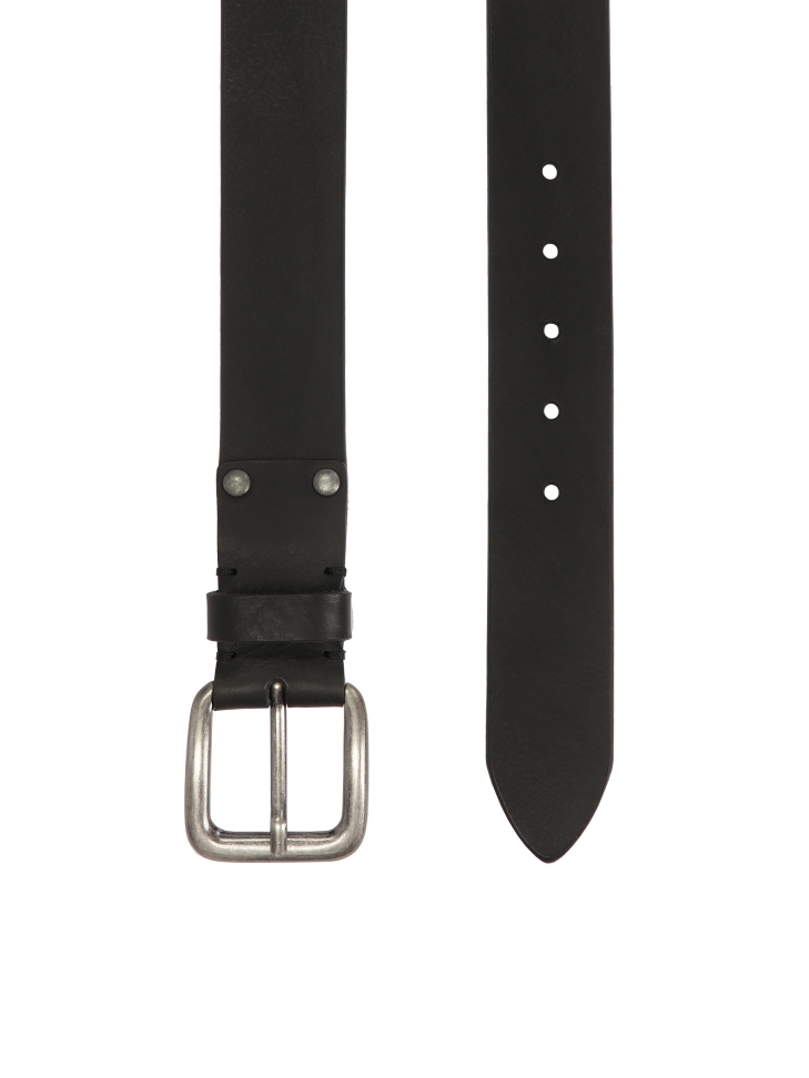 Fekete öv ezüst csattal LONGITIS