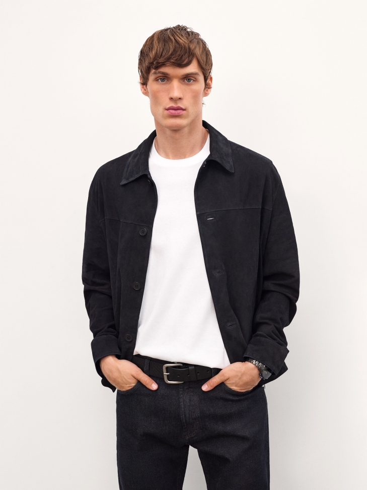 Fekete öv ezüst csattal LONGITIS