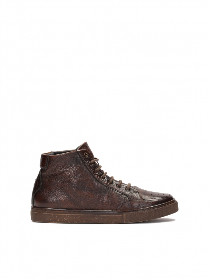 Barna fűzős bokacipő ZILLON