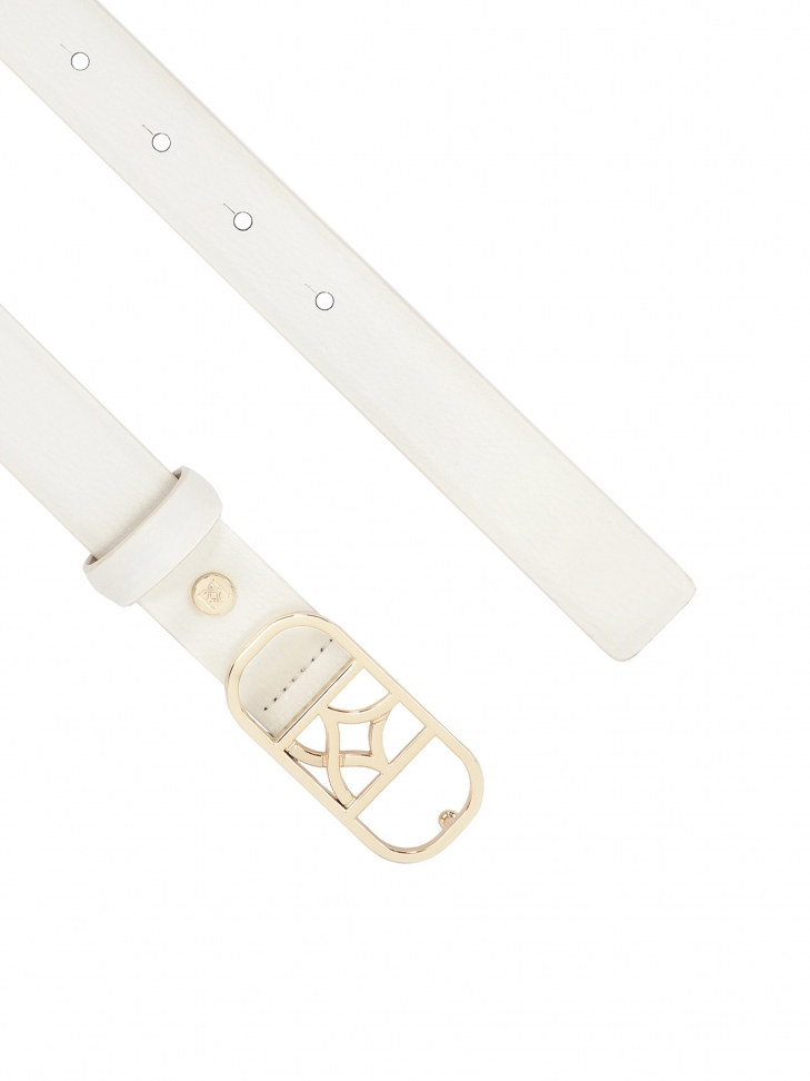 Fehér öv eredeti arany csattal  NOLLY