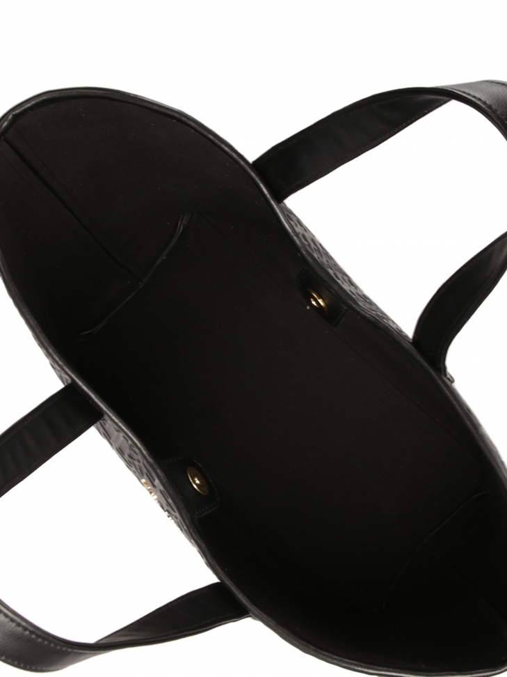 Fekete válltáska tokkal és kulcstartóval SARAH