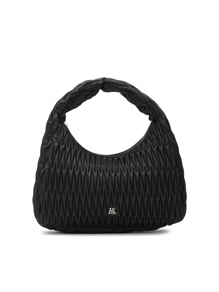 Válltáska feltűnően díszített szövetből MILLE