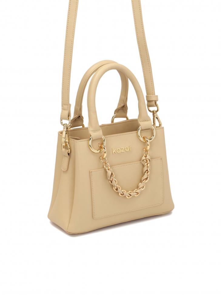 Elegáns bézs színű kézitáska és válltáska ROSANNE S