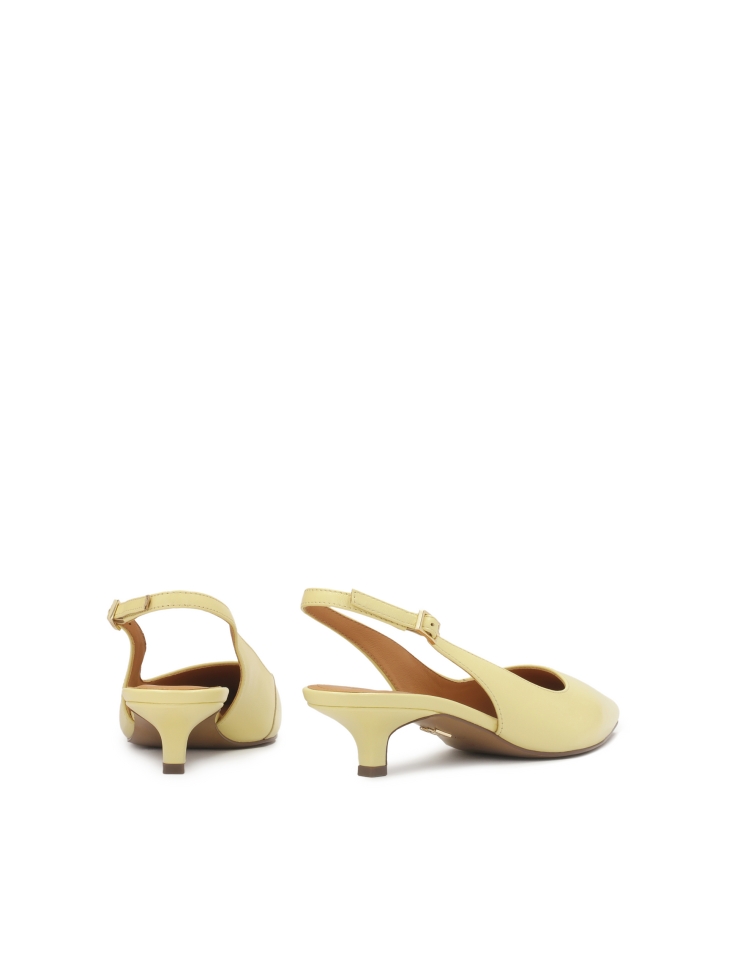 Világossárga alacsony sarkú szivattyú IRIA