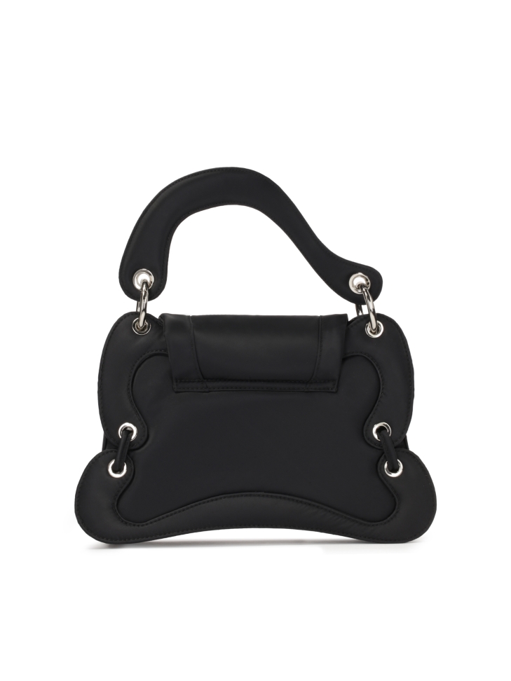 Fekete, szabálytalan alakú kézitáska  CLODETE