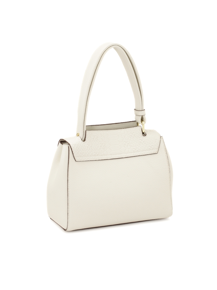 Fehér kézitáska dombornyomott mintás patenttal  VENUS S