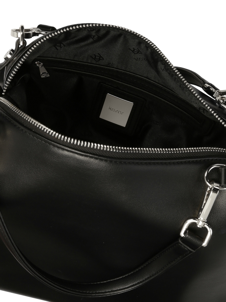 Alkalmi tágas puha bőr kézitáska KEELIN