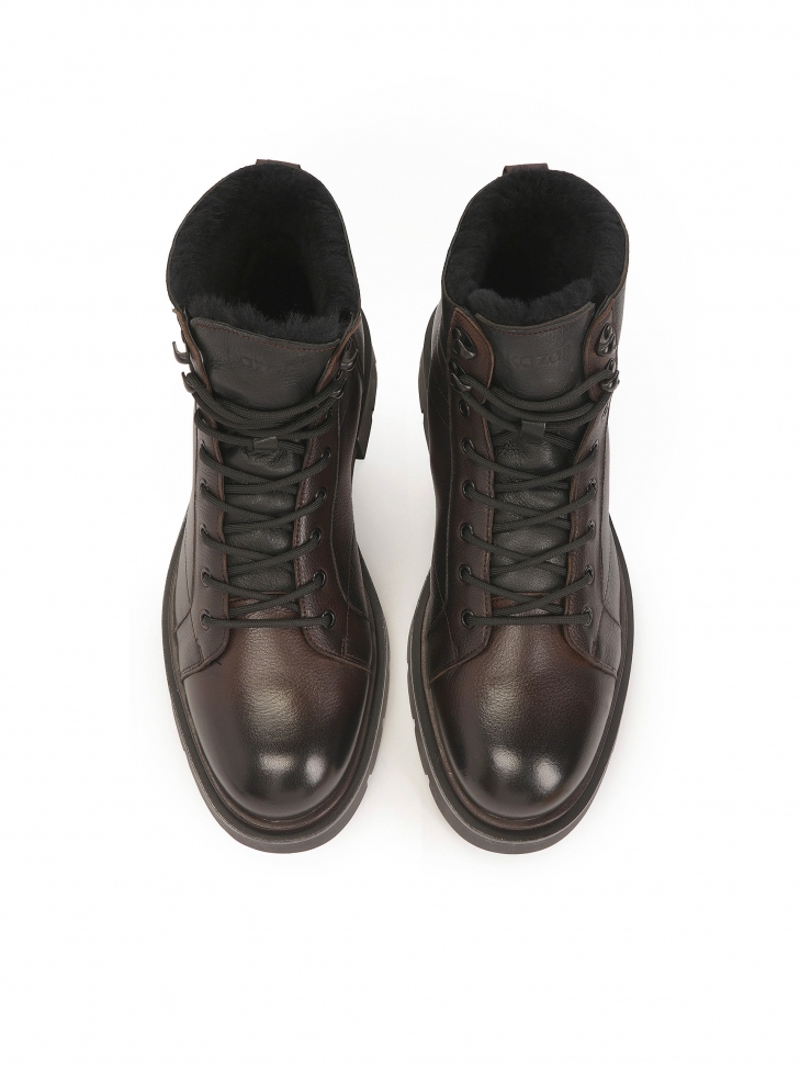 Természetes bőrből készült, szigetelt férfi csizma KILLIANOS