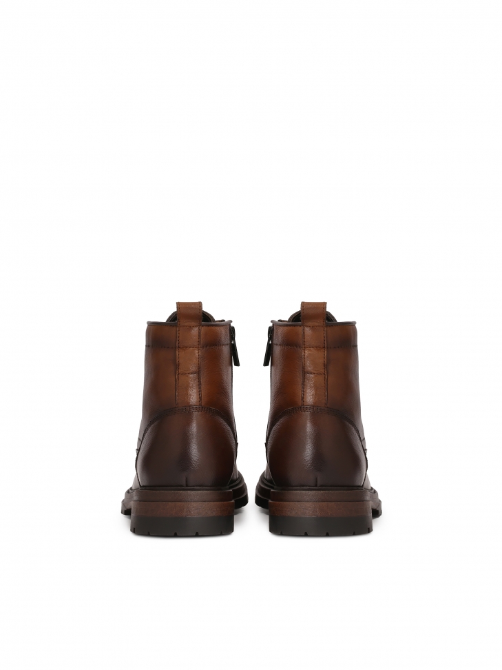 Barna férfi csizma fűzős felsőrésszel CYRRUSS