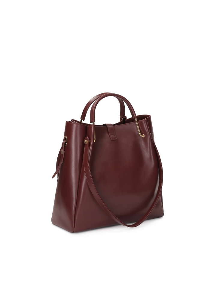 Maroon kézitáska kivehető betéttel ALEXANDRIA