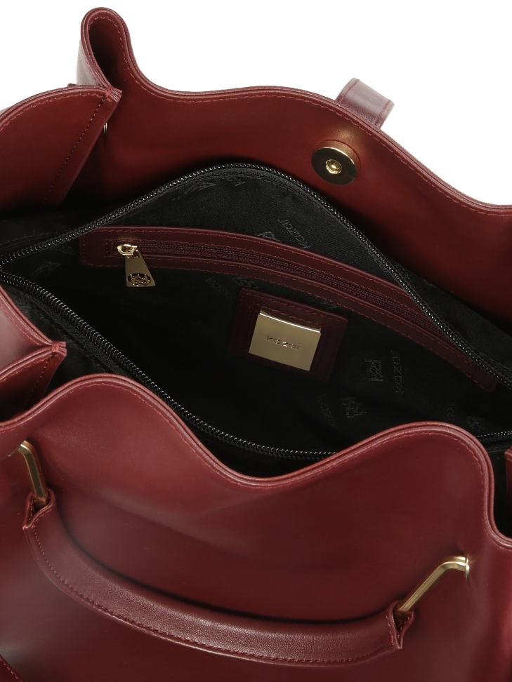 Maroon kézitáska kivehető betéttel ALEXANDRIA