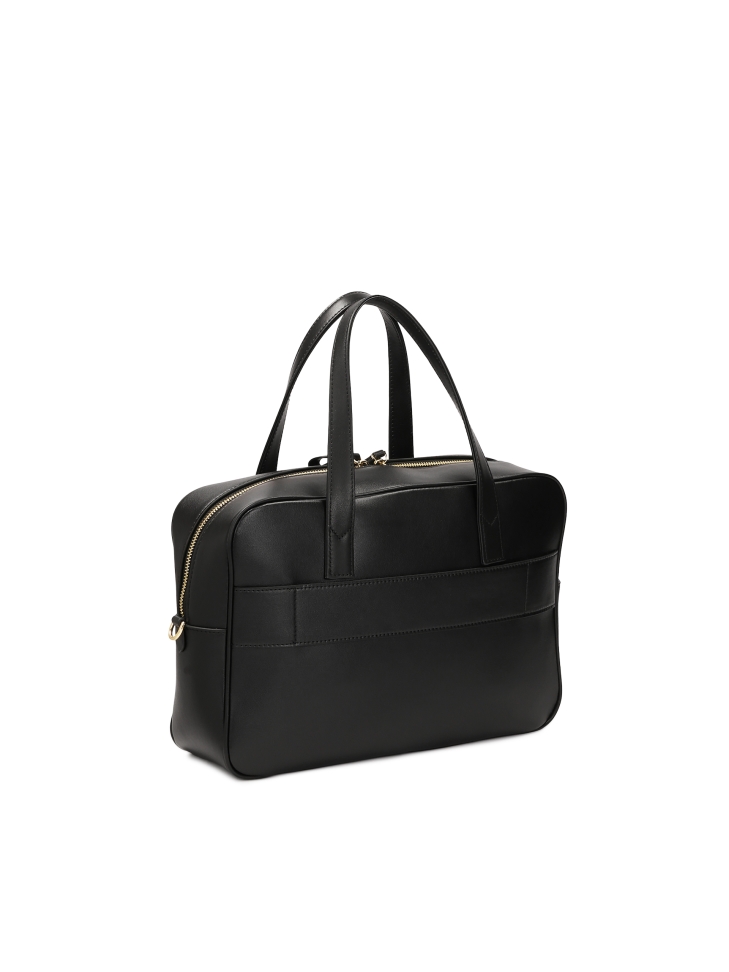 Geometrikus formájú bőr kézitáska SILE