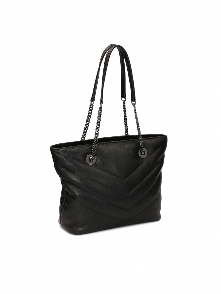 Tágas válltáska pisztoly fém hardverrel JASMINE