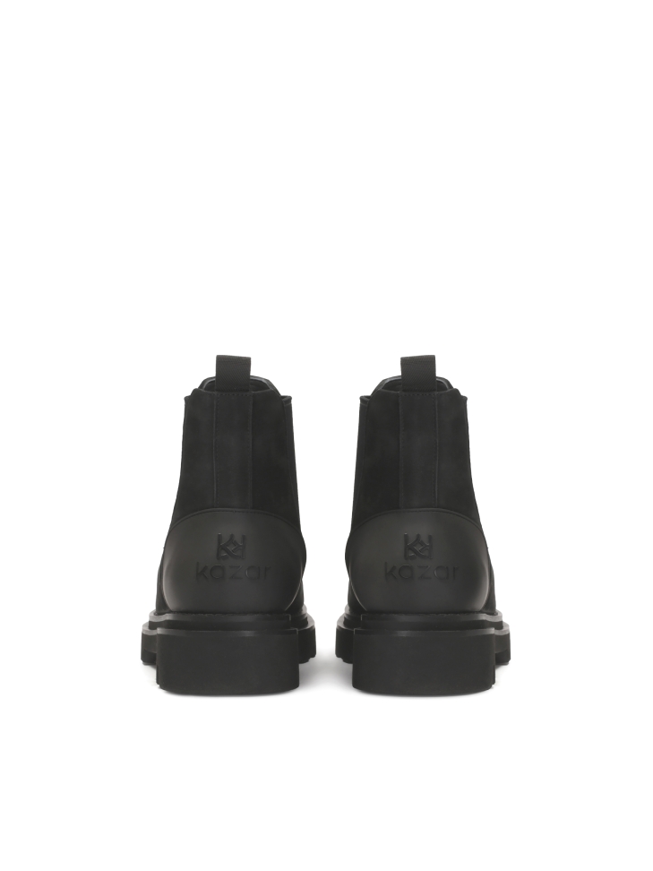 Férfi fekete szigetelt Chelsea csizma talppal ILLTES