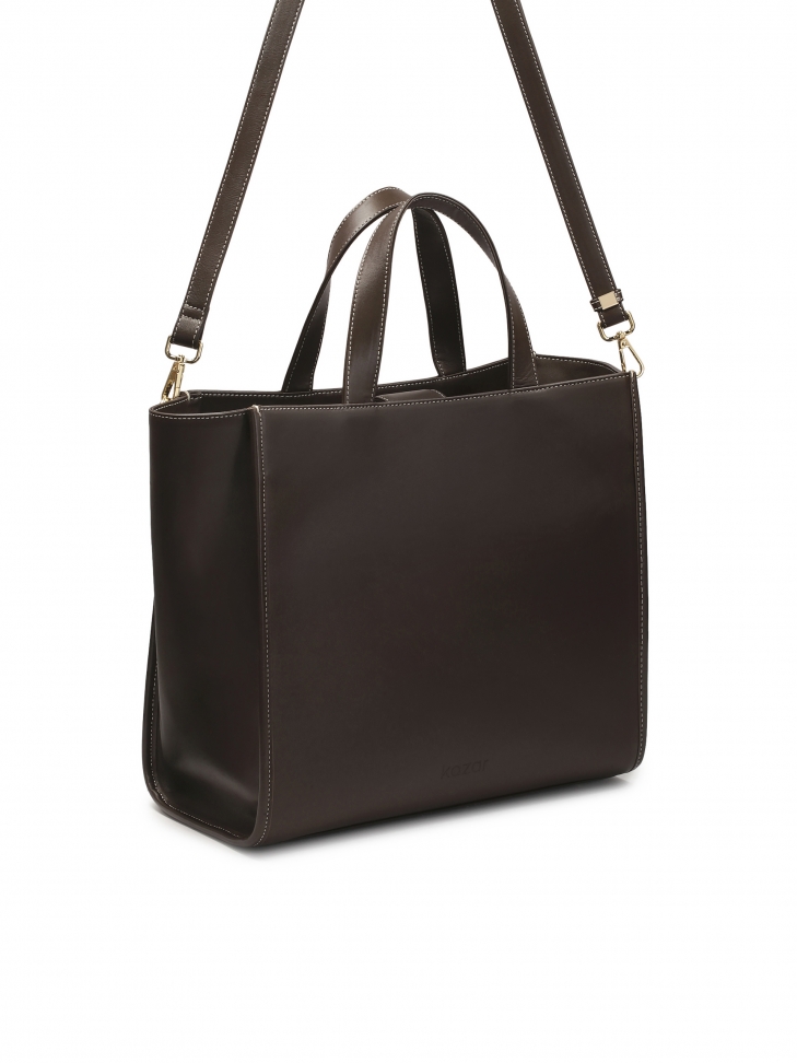 Barna minimalista kézitáska  DEBI