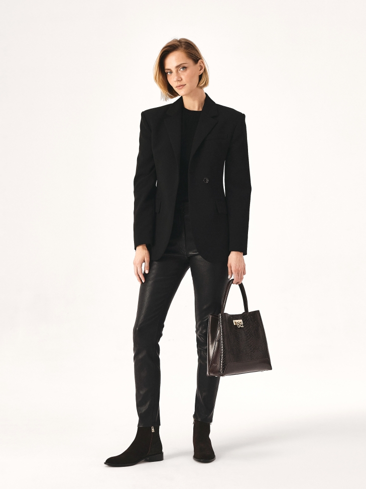 Cipzáras velúr csizma dombornyomott mintával  INCA