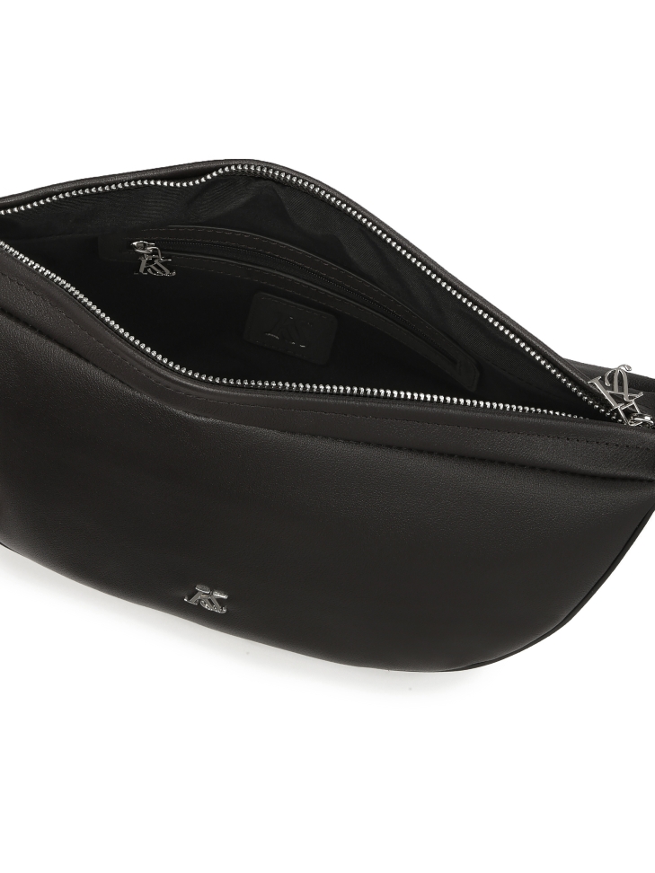 Hosszított fekete válltáska KS LILE