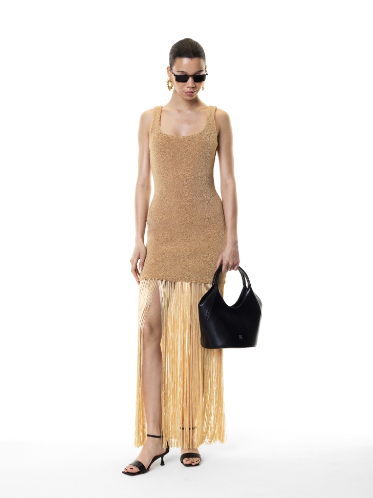 Fekete szandál teljes sarokkal KS JAVELIN