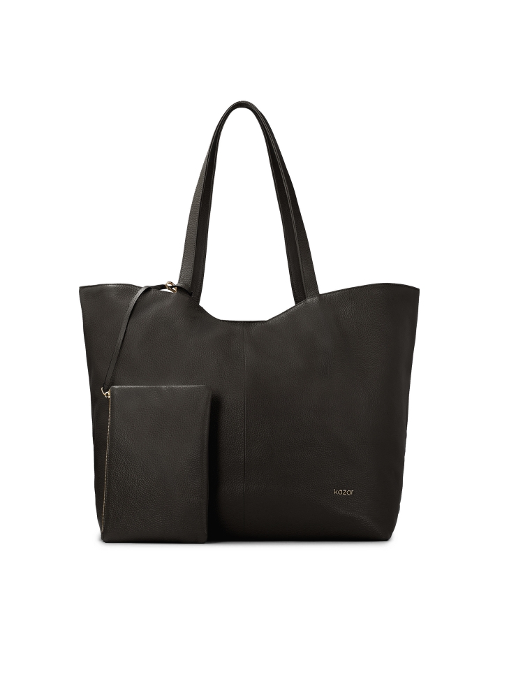 Nagy fekete válltáska levehető tasakkal  MEG