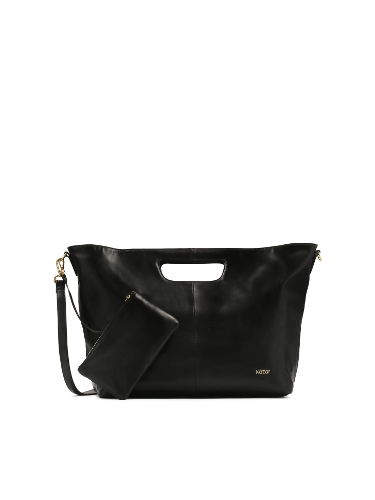 Nagy bőr kézitáska tasakkal SAVI