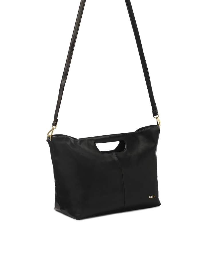 Nagy bőr kézitáska tasakkal SAVI