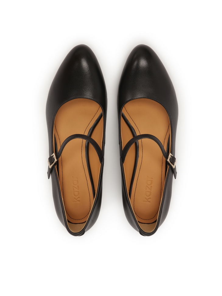 Fekete Mary Jane pántos szivattyú SIONA