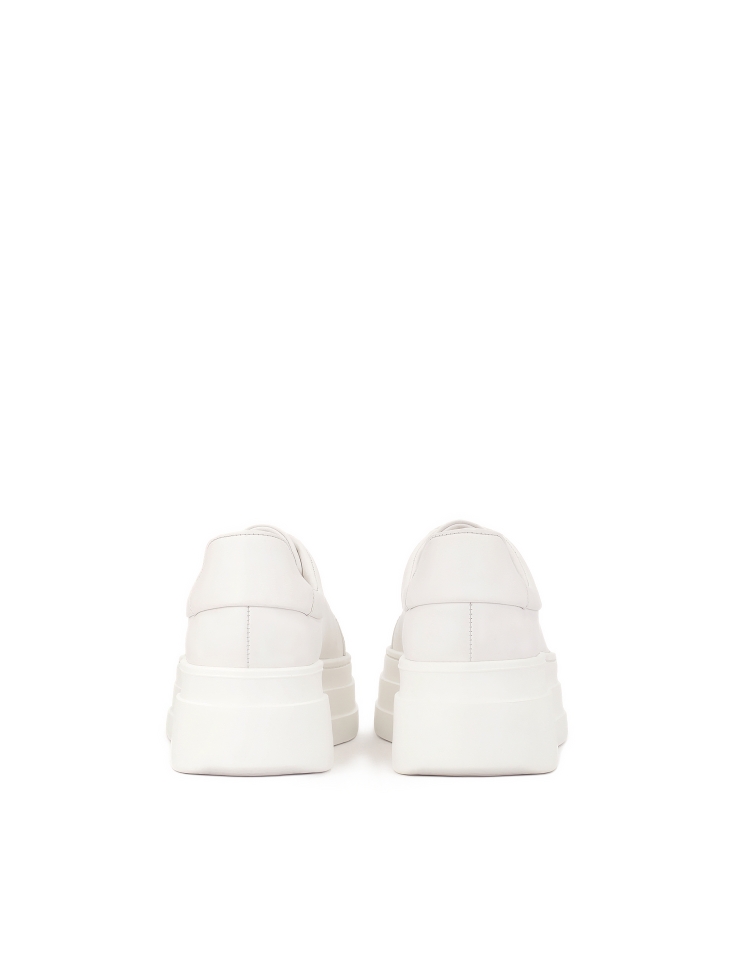 Fehér bőr tornacipő vastag talppal NERIS