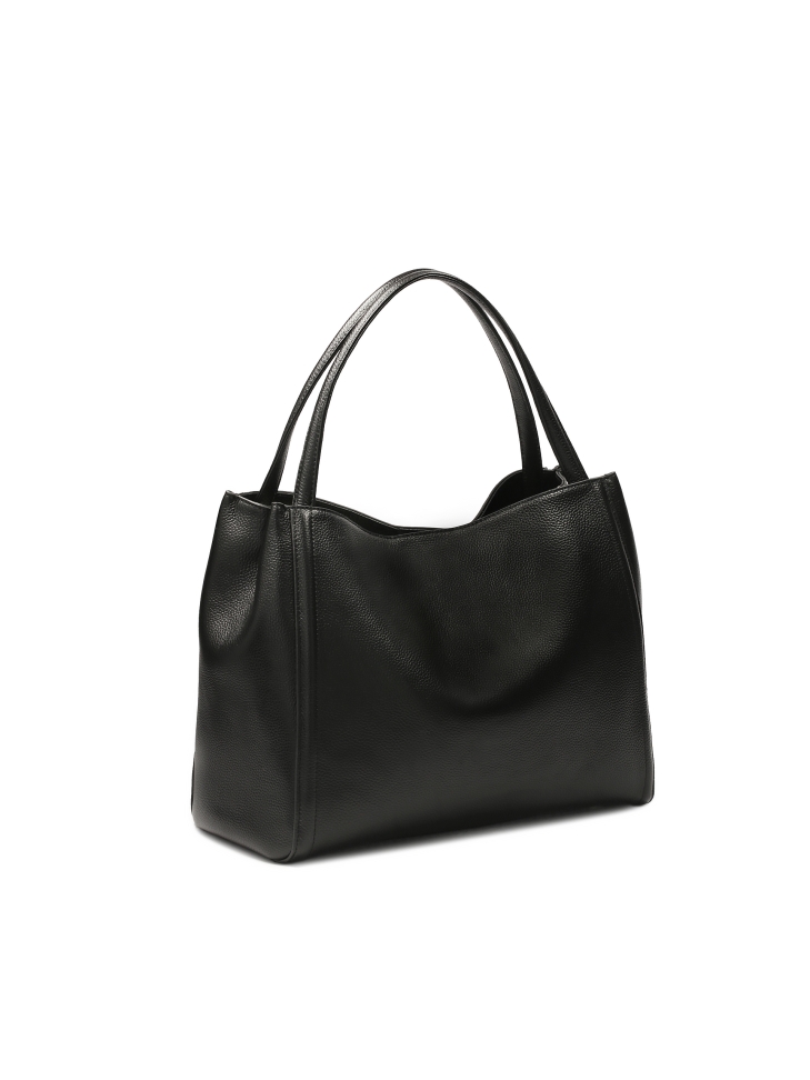 Nagy fekete puha bőr kézitáska  BLAINE L