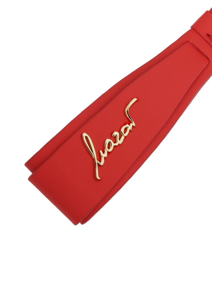 Piros kulcstartó egyedi arany KAZAR logóval LAINEY