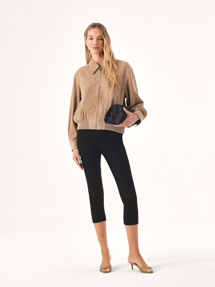 Mules alacsony tűsarkú, világosbarna színű cipellő  LUCIA