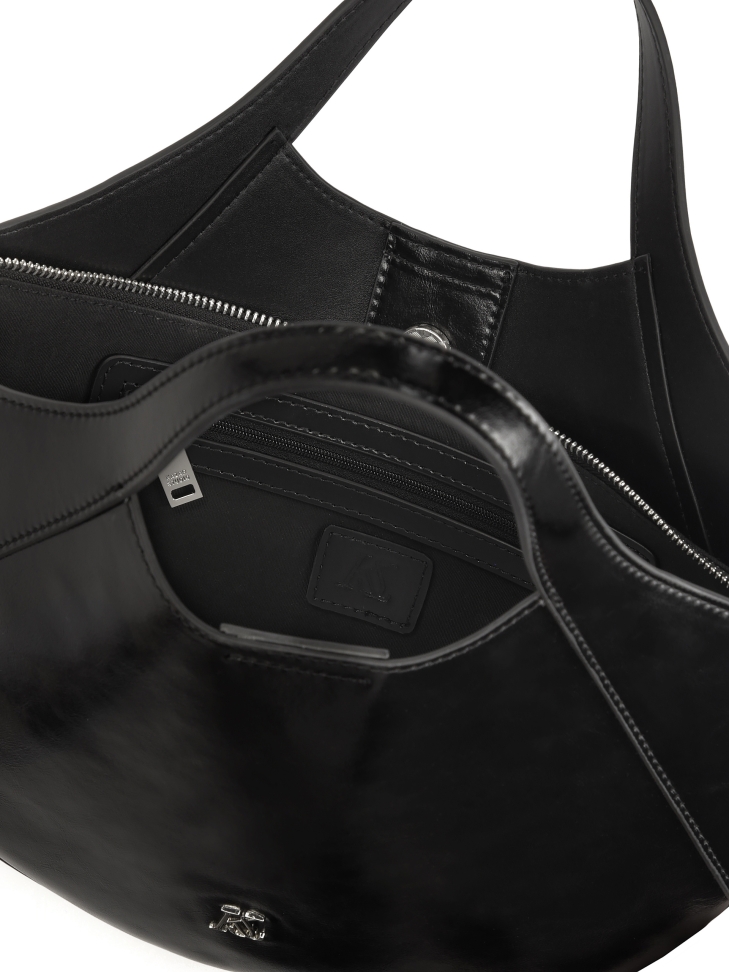 Lekerekített bőr hobo táska KS MELISE