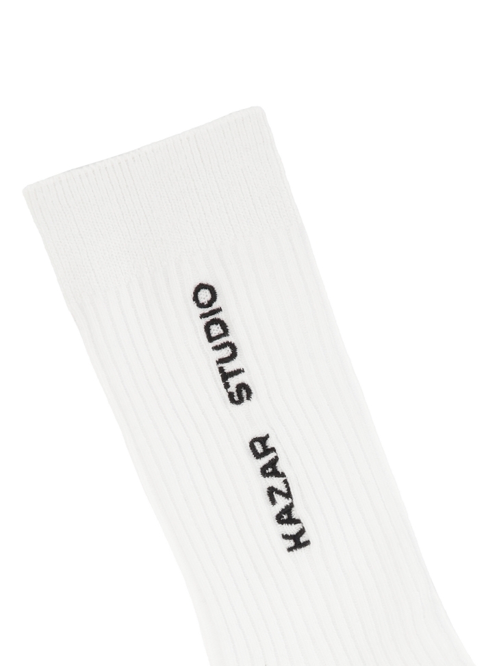 Bordázott fehér zokni  KS LUCIENNE