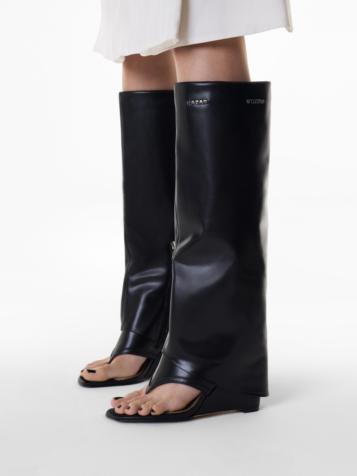 Szandálok platformon, felhajtott hosszú felsővel  KS EDITH