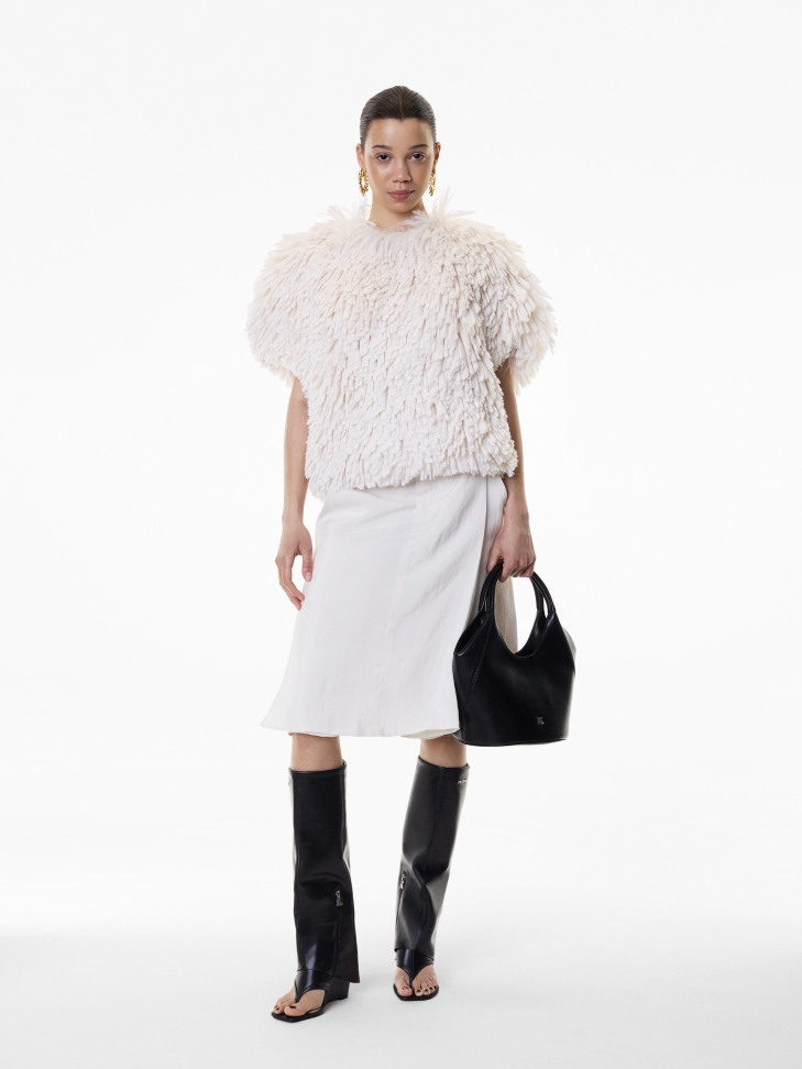 Szandálok platformon, felhajtott hosszú felsővel  KS EDITH