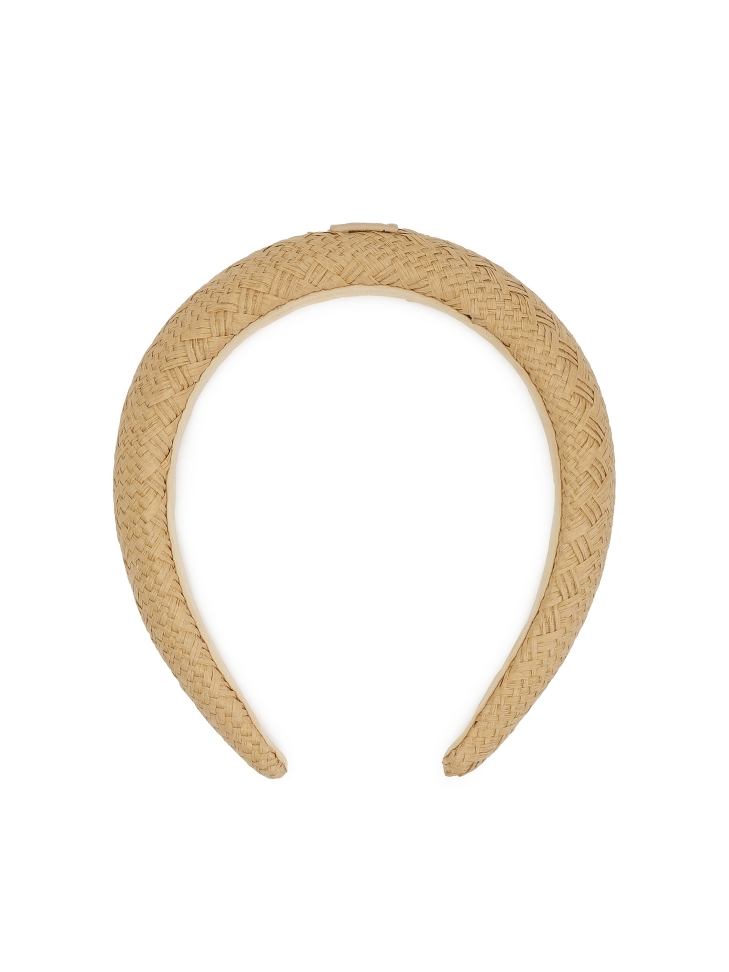 Világosbarna papír szalma hajpánt MOANA