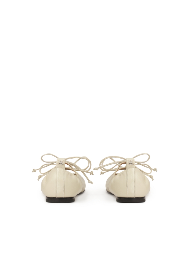 Fehér, puha bőr balerinák  KS AVRIL