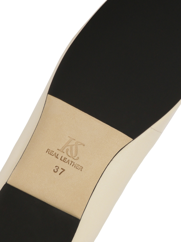 Fehér, puha bőr balerinák  KS AVRIL