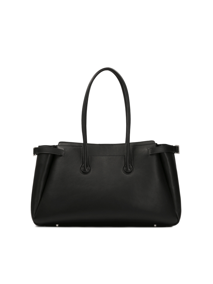 Fekete válltáska hosszú fogantyúval  KS MALESE