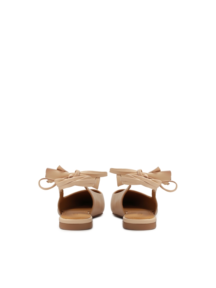 Lapos kötött slingback szivattyú SELINE