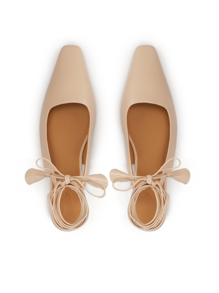 Lapos kötött slingback szivattyú SELINE