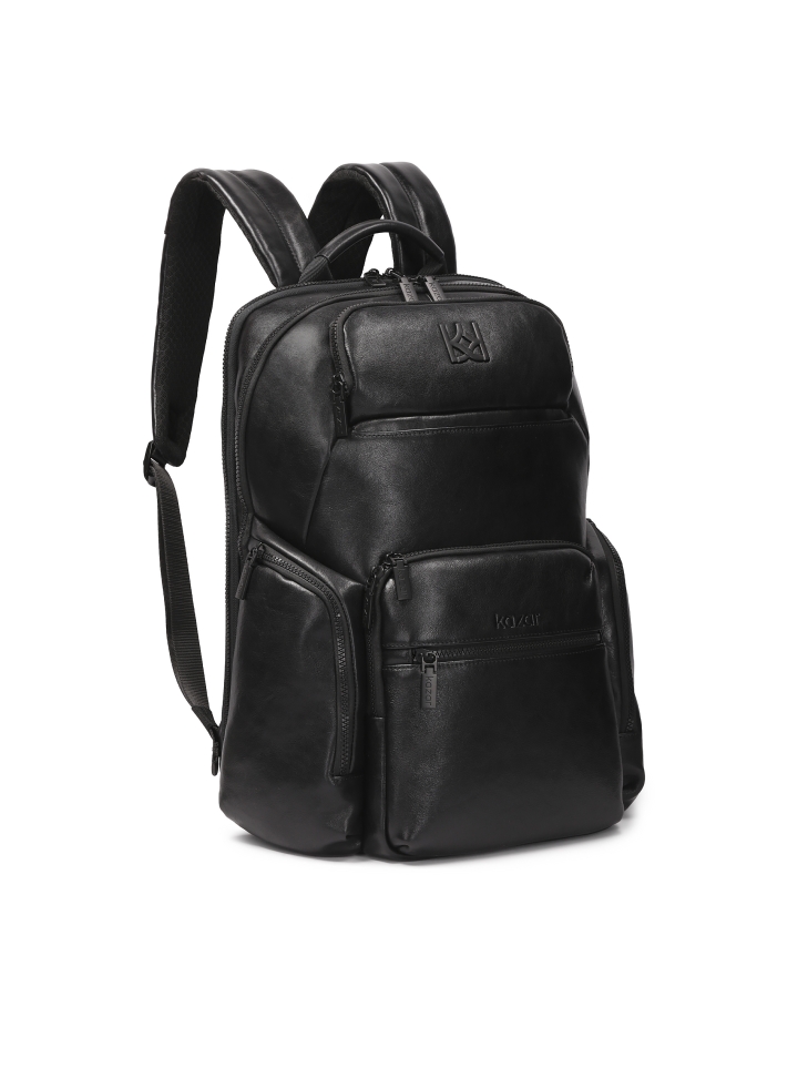 Bőr hátizsák laptop rekesszel LEONII