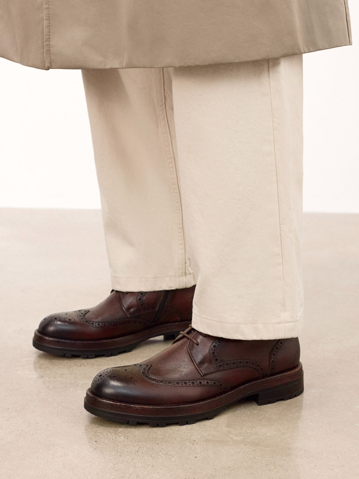 Bőr alkalmi cipő díszítéssel PAVELLI