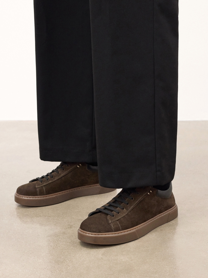 Khaki szarvasbőr tornacipő  SILVAN