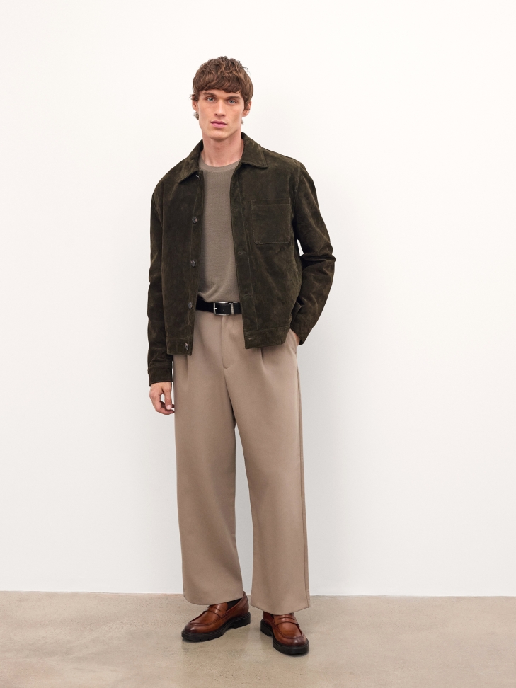 Barna loafer vastagabb talpú cipő CAMILIO