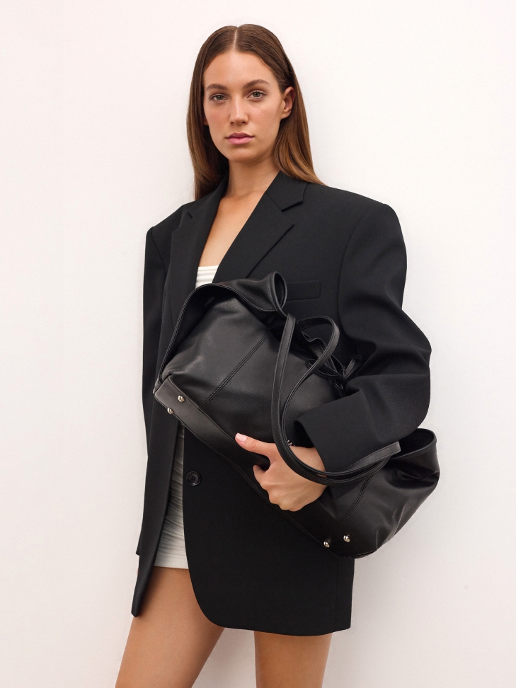 Bőr kézitáska kivehető betéttel ADENI